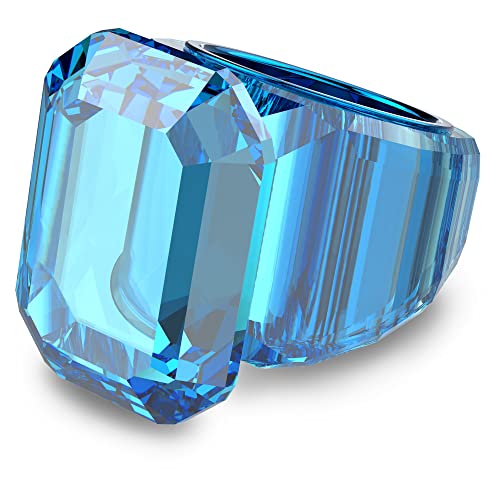 Swarovski Lucent Cocktailring, Blauer Damenring mit Edlen Swarovski Kristallen von Swarovski