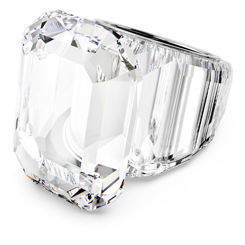Swarovski Lucent Cocktailring, Oktagon-Schliff, Weiß von Swarovski