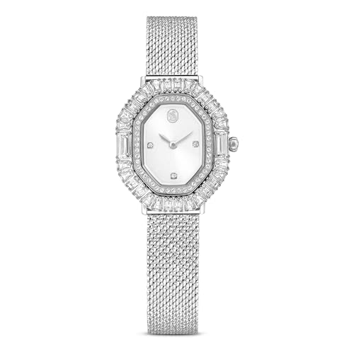 Swarovski Matrix Octagon Uhr, Metallarmband, Silberfarben, Edelstahl von Swarovski