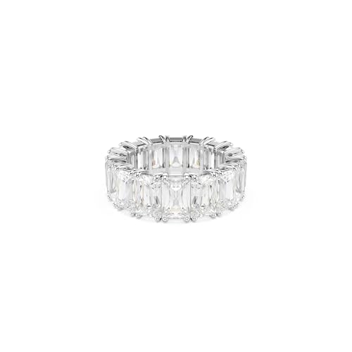 Swarovski Matrix Vittore Ring, Baguette-Schliff, Weiß, Rhodiniert von Swarovski