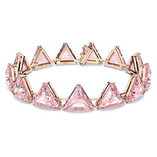 Swarovski Millenia Armband, Kristalle im Dreieck Schliff, Rosa, Rhodiniert von Swarovski