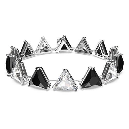Swarovski Millenia Armband, Kristalle im Dreieck Schliff, Schwarz, Rhodiniert von Swarovski