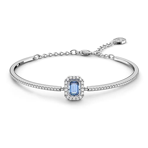 Swarovski Millenia Armreif, Blauer und Rhodinierter Damenarmreif mit Strahlenden Swarovski Kristallen von Swarovski