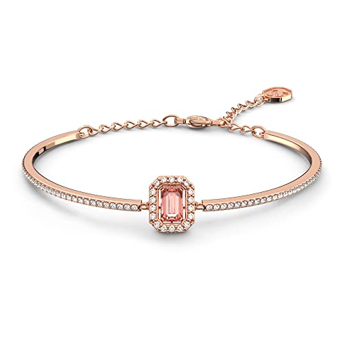 Swarovski Millenia Armreif, Rosa und Rosé Vergoldeter Damenarmreif mit Strahlenden Swarovski Kristallen von Swarovski