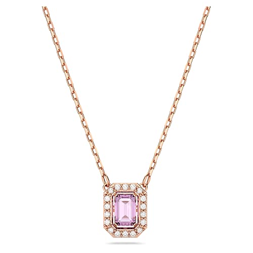 Swarovski Millenia Halskette, Violette und Rosé Vergoldete Damenhalskette mit Strahlenden Swarovski Kristallen von Swarovski