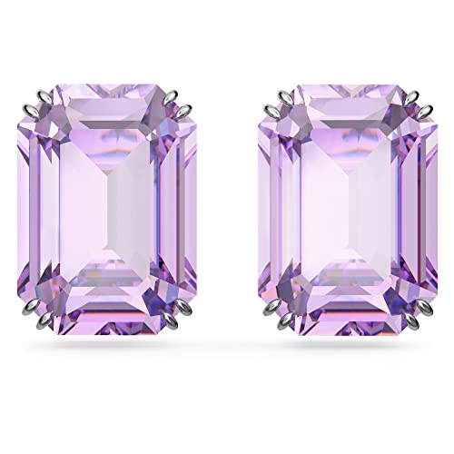 Swarovski Millenia Ohrstecker, Violette und Rhodinierte Ohrringe mit Strahlenden Swarovski Kristallen von Swarovski