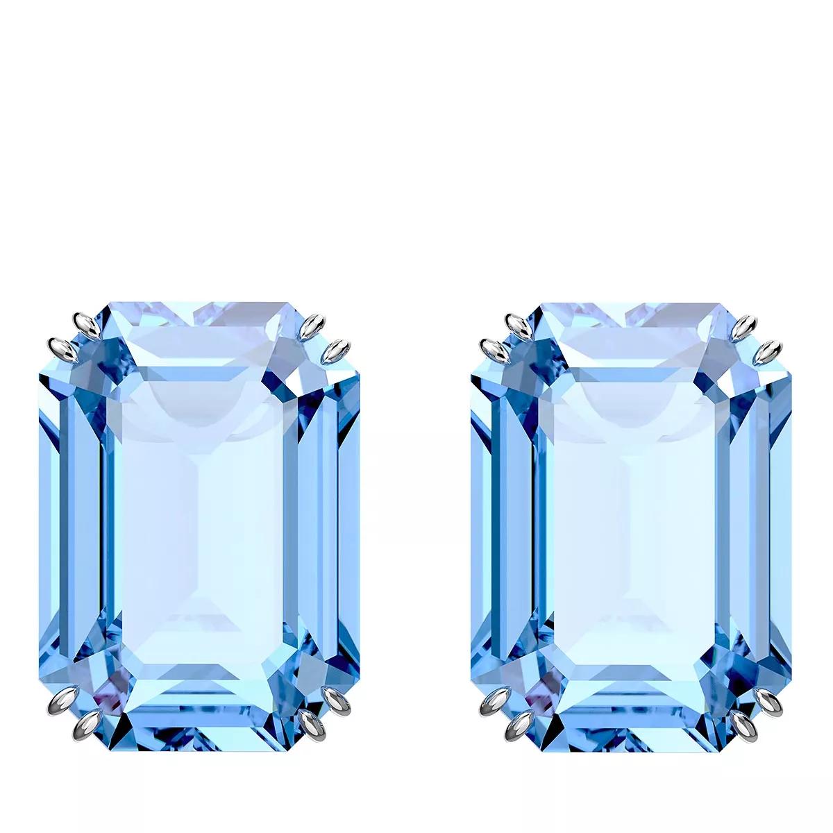 Swarovski Ohrringe - Millenia Octagon cut Rhodium plated - Gr. unisize - in Blau - für Damen von Swarovski