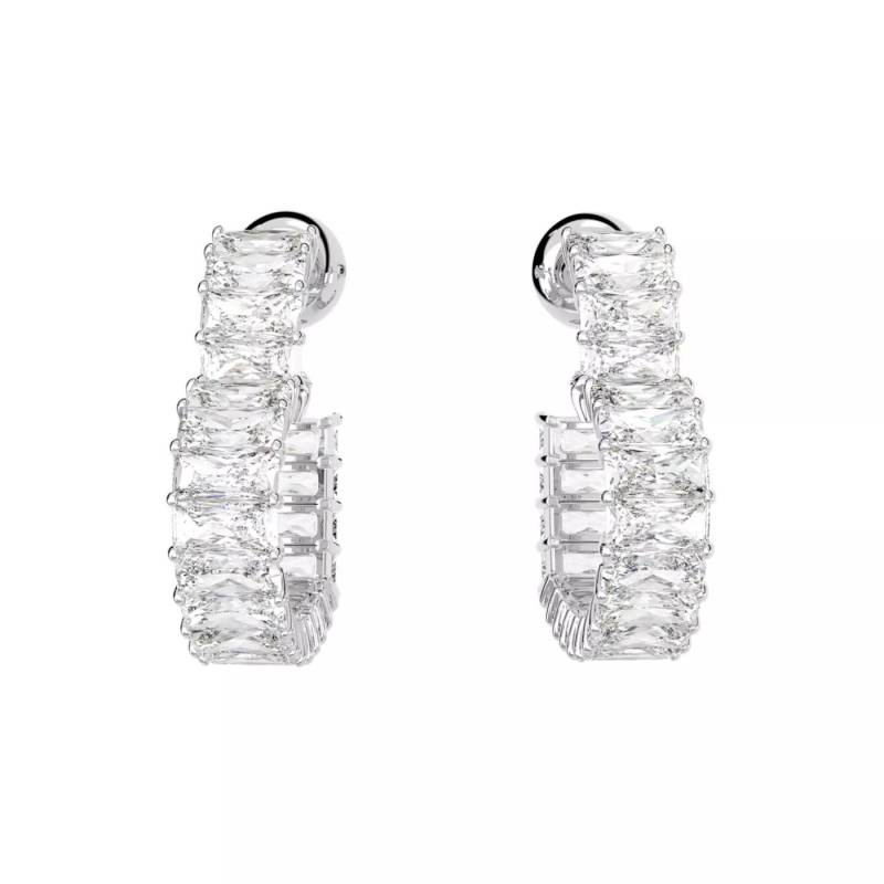 Swarovski Ohrringe - Swarovski Matrix Silberfarbene Ohrringe 5653170 - Gr. unisize - in Silber - für Damen von Swarovski