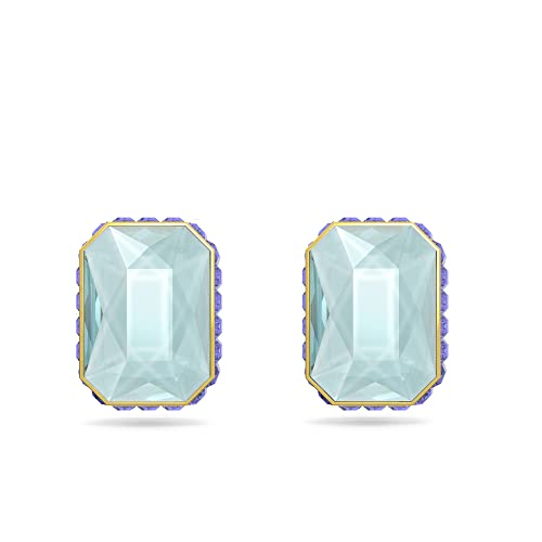 Swarovski Orbita stud earrings, Octagon cut, Multicolored, Gold-tone plated Swarovski Orbita stud earrings, Octagon cut, Multicolored, Gold-tone plated von Swarovski