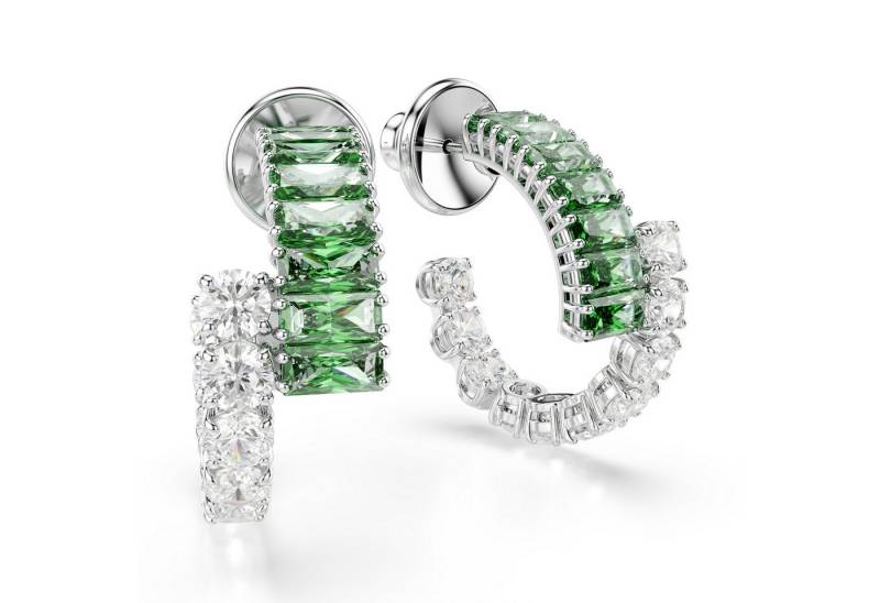 Swarovski Paar Creolen Schmuck Geschenk Matrix Ohrringe, mit Swarovski® Kristall, Swarovski® Zirkonia (synth) von Swarovski