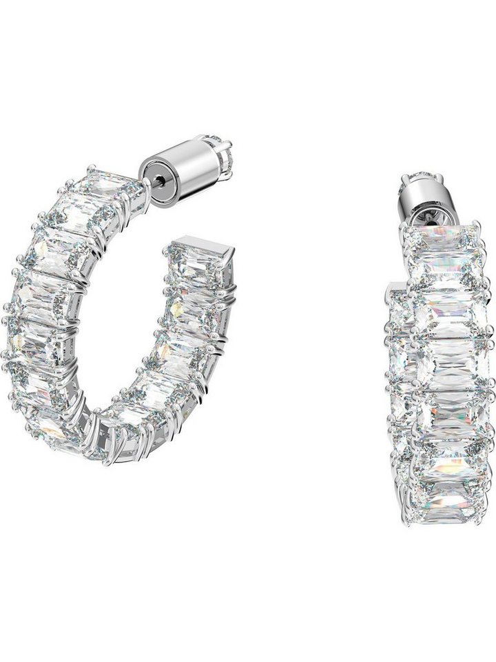 Swarovski Paar Creolen Swarovski Damen-Creolen Metall Swarovski-Kristall (Paar), Matrix von Swarovski