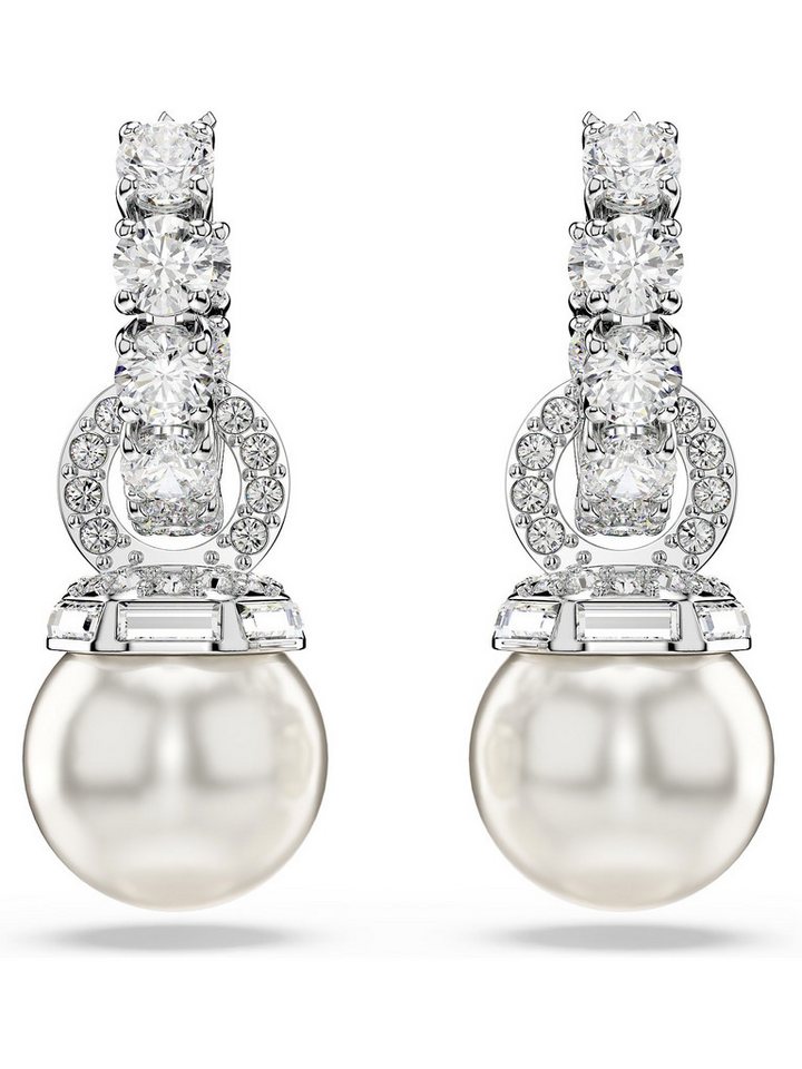 Swarovski Paar Creolen Swarovski Damen-Creolen Metall Swarovski-Kristall (Paar), Matrix von Swarovski