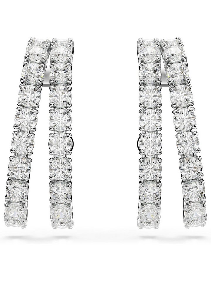 Swarovski Paar Creolen Swarovski Damen-Creolen Metall Swarovski-Kristall (Paar), Matrix von Swarovski