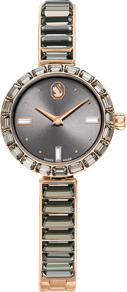 Swarovski Quarzuhr MATRIX BANGLE 5679887, Armbanduhr, Damenuhr, analog, Swarovski®-Kristalle, Swiss Made von Swarovski