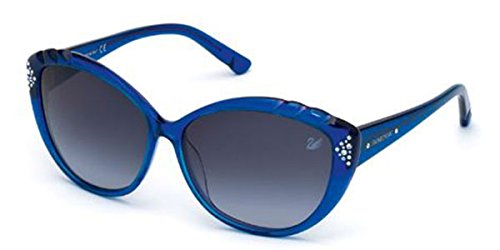 Swarovski SK0056 92W SWAROVSKI SUNGLASSES SK0056 92W Groß Sonnenbrille 61, Blau von Swarovski