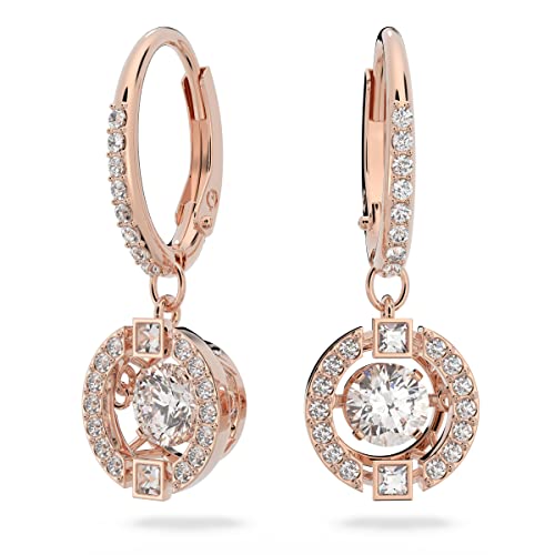Swarovski Una Ohrringe, Rund, Weiss, Roségold-Legierungsschicht Swarovski Una Ohrringe, Rund, Weiss, Roségold-Legierungsschicht von Swarovski