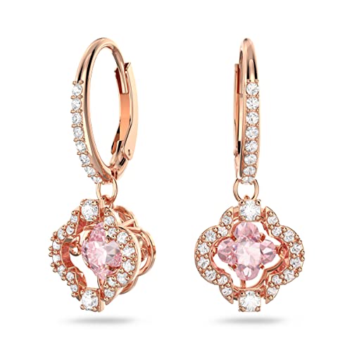 Swarovski Una Ohrringe, Glücksklee, Rosa, Roségold-Legierungsschicht Swarovski Una Ohrringe, Glücksklee, Rosa, Roségold-Legierungsschicht von Swarovski