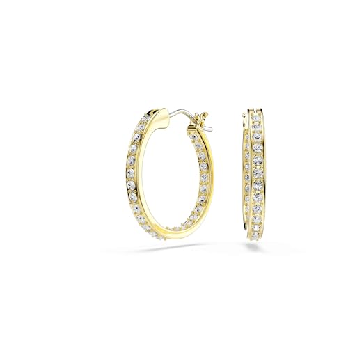 Swarovski Sommerset Kreolen, Klein, Weiß, Goldlegierungsschicht Swarovski Sommerset Kreolen, Klein, Weiß, Goldlegierungsschicht von Swarovski