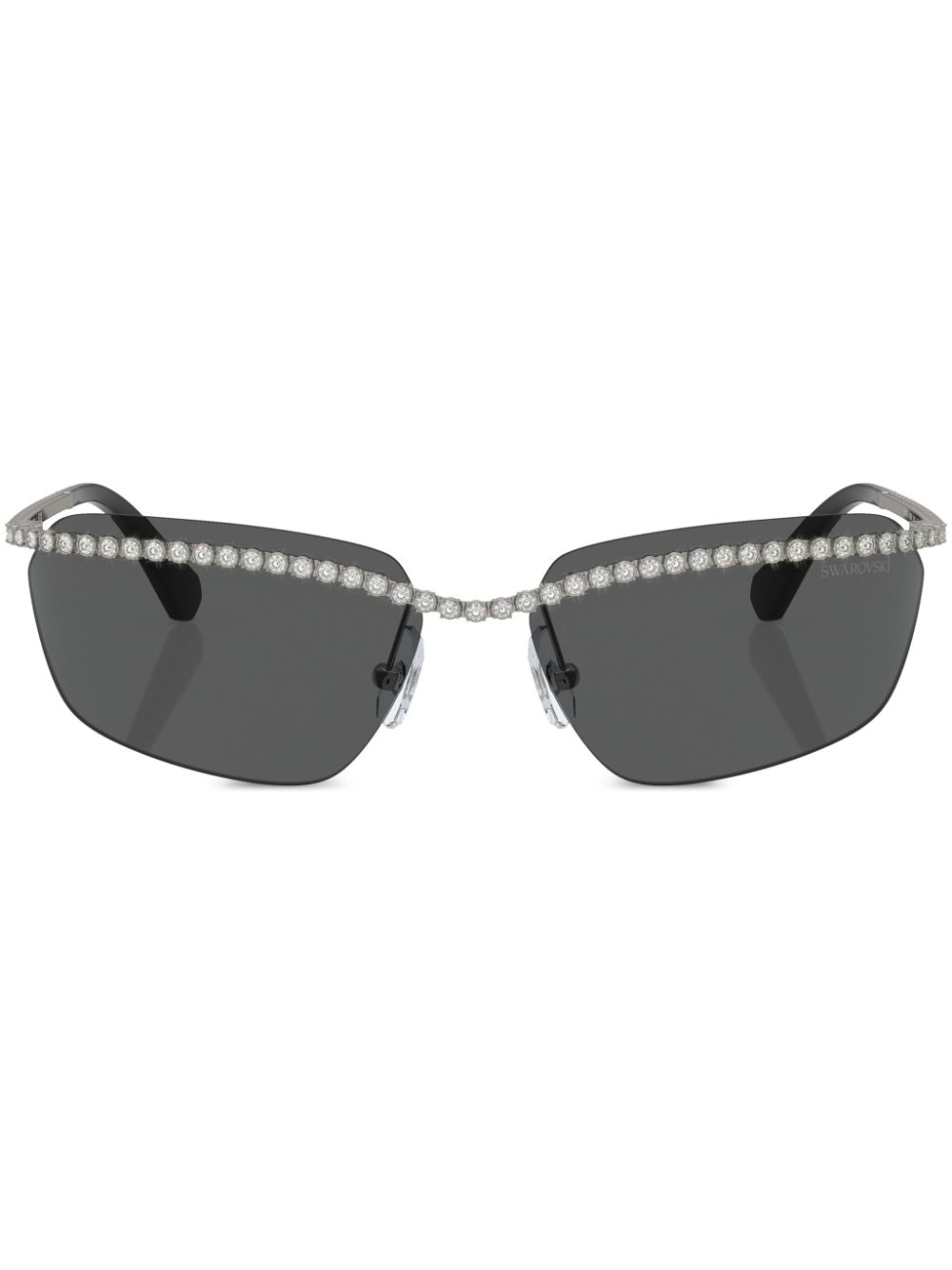 Swarovski Sonnenbrille mit eckigem Gestell - Grau von Swarovski