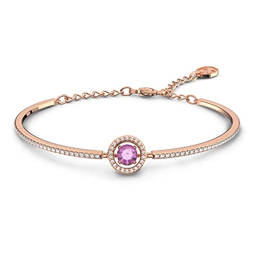 Swarovski Sparkling dance Armreif, Violett, Roségold-Legierung von Swarovski