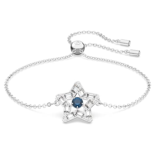 Swarovski Stella Armband, Blaues und Rhodiniertes Damenarmband mit Strahlenden Swarovski Kristallen von Swarovski