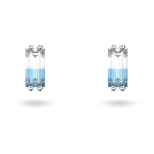 Swarovski Stilla Ohrstecker, Rhodinierte Damenohrringe mit Zweifarbigen Kristallen im Kissenschliff von Swarovski