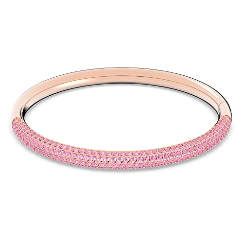 Swarovski Stone Armreif, Rosé Vergoldetes Damenarmband mit Rosafarbenen Swarovski Kristallen von Swarovski