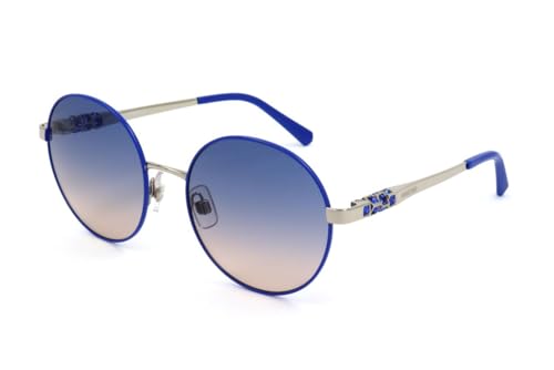 Swarovski Unisex SK025516W Sunglasses, Shiny Palladium/Gradient Blue, 55 von Swarovski