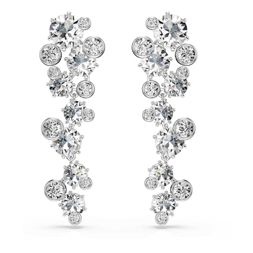 Swarovski Constella Drop-Ohrhänger, Verschiedene Schliffe, Weiß, Rhodiniert Swarovski Constella Drop-Ohrhänger, Verschiedene Schliffe, Weiß, Rhodiniert von Swarovski