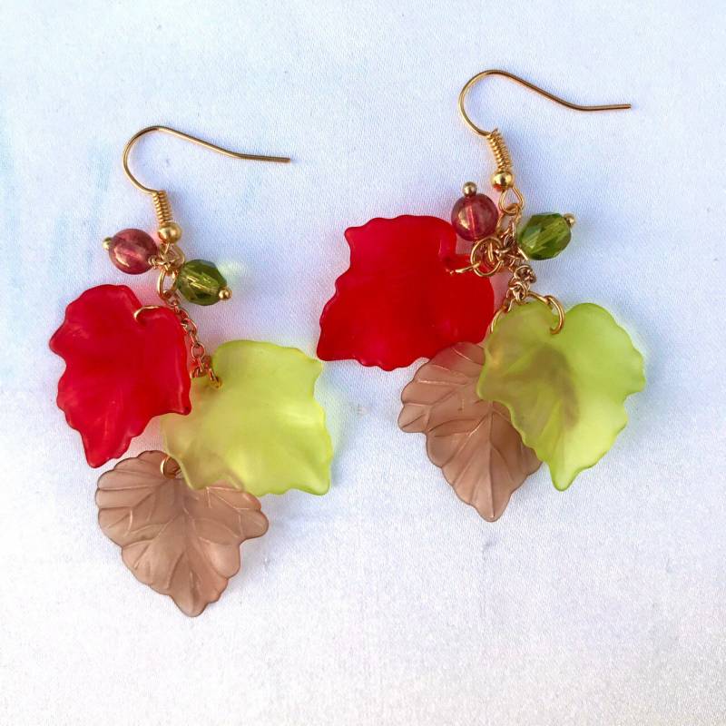 Lucite Herbstlaub Ohrringe Herbst Schmuck von Lacydesighns