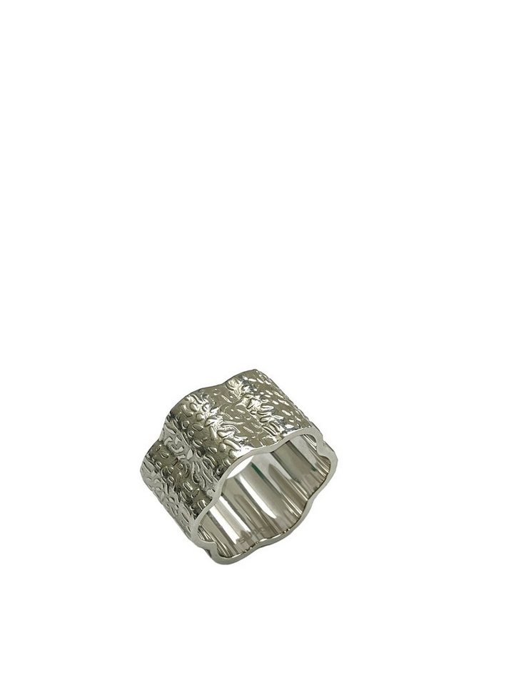 Swatch Bijoux Fingerring JRM040-8, Ringschiene im Blumenmuster, Oberfläche gemustert von Swatch Bijoux