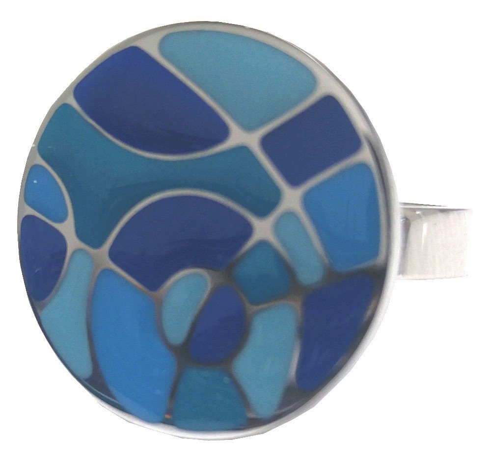 Swatch Bijoux Fingerring JRS047-7, Mosaik-Style und filigranen silbernen Linien von Swatch Bijoux