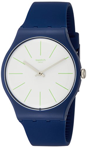 Swatch Herren Analog Quarz Uhr mit Silikon Armband SUON127 von Swatch