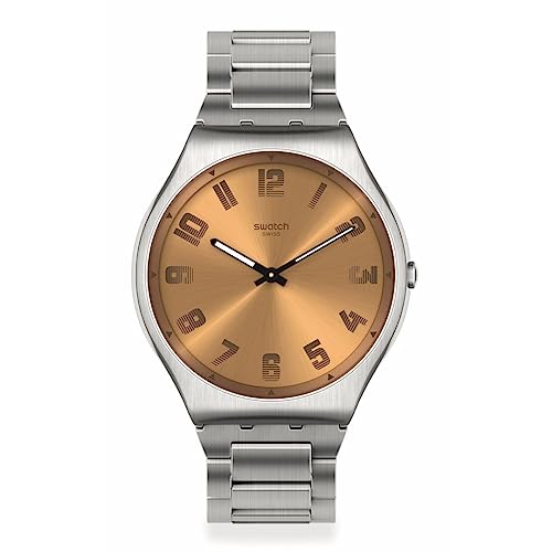 Swatch Armbanduhr Irony Skin SS07S122G SKIN IRONY BRONZE, Armband von Swatch