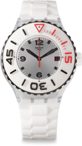 Swatch Herren Analog Quarz Uhr mit Silikon Armband SUUK401 von Swatch