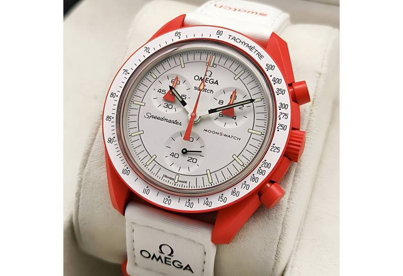 Swatch Chronograph Swatch x Omega Bioceramic Moonswatch Mission to Mars Mission to Mars, Moonswatch von Swatch