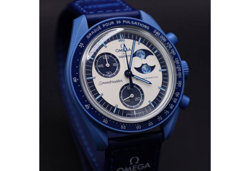Swatch Chronograph Swatch x Omega Moonswatch Mission to the SUPER BLUE MOONPHASE SO33N700 von Swatch