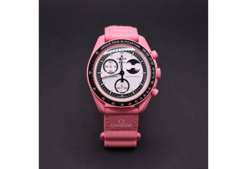 Swatch Chronograph Swatch x Omega Moonswatch Mission to the SUPER PINK MOONPHASE SO33P700 von Swatch