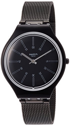 Swatch Damen Analog Quarz Uhr mit Edelstahl Armband SVOB100M von Swatch