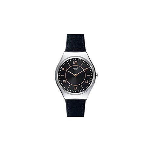 Swatch Damen Analog Quarz Uhr mit Leder Armband SYXS110 von Swatch