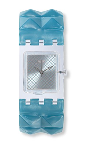 Swatch Damen Analog Quarz Uhr mit Plastik Armband SUBK157B von Swatch