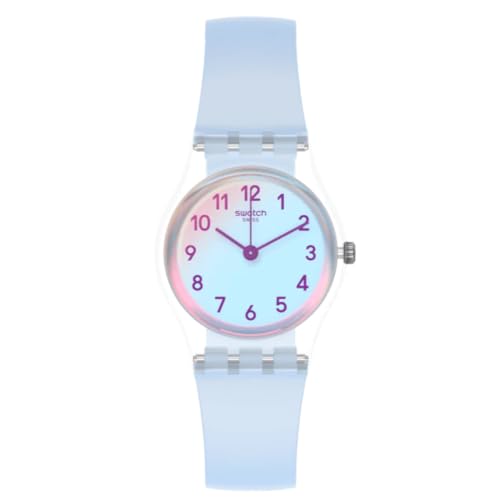 Swatch Damen Analog Quarz Uhr mit Silicone Armband LK396 von Swatch