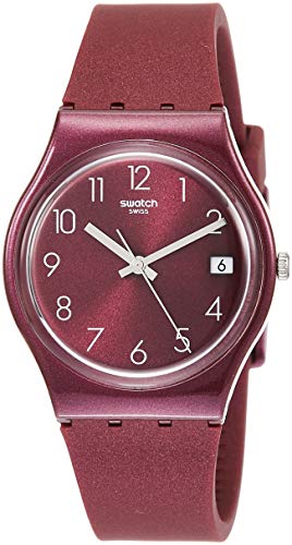 Swatch Damen Analog Quarz Uhr mit Silikon Armband GR405 von Swatch