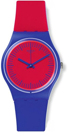 Swatch Damen Analog Quarz Uhr mit Silikon Armband GS148 von Swatch