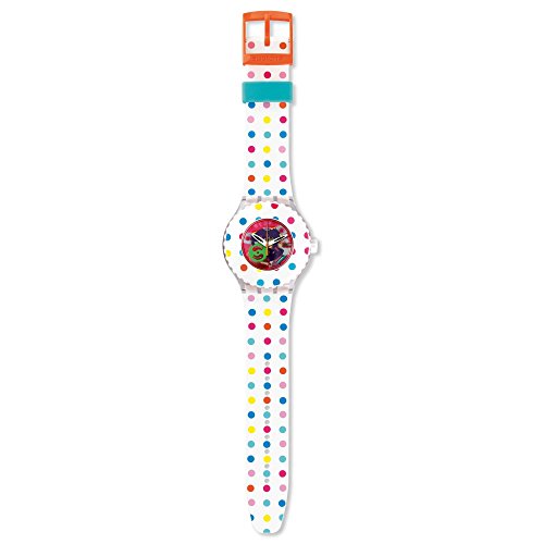 Swatch Damen Analog Quarz Uhr mit Silikon Armband SUUK108 von Swatch