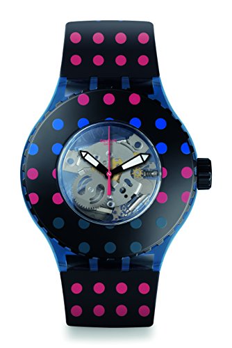 Swatch Damen Analog Quarz Uhr mit Silikon Armband SUUN100 von Swatch