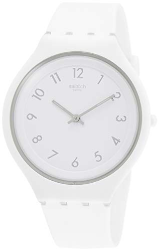 Swatch Damen Analog Quarz Uhr mit Silikon Armband SVUW101 von Swatch