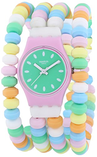 Swatch Damen-Armbanduhr XS Caramellisima Analog Quarz Plastik LP135B von Swatch