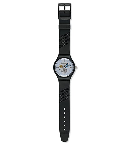 Swatch Damen Chronograph Quarz Uhr mit Leder Armband YCS582 von Swatch