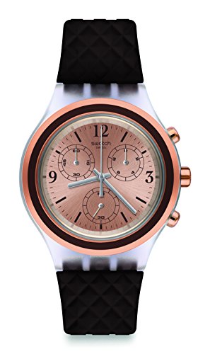 Swatch Damen Chronograph Quarz Uhr mit Silikon Armband SVCK1005 von Swatch